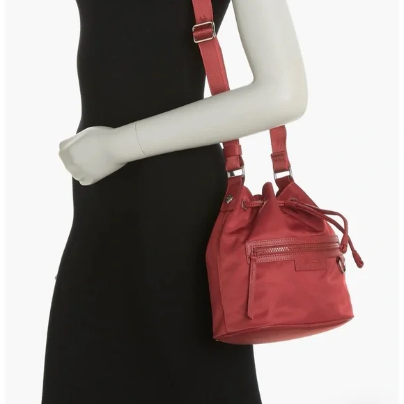 🆕-Longchamp Neoprene Bucket Bag- Red.